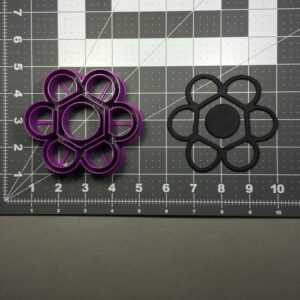 Black Flower Cookie Cutter Cookie Floral Baking Tool for Spring Themed Cookies Fondant Decoration DIY Cake Cupcake Embellishment Party Favors and Craft Projects