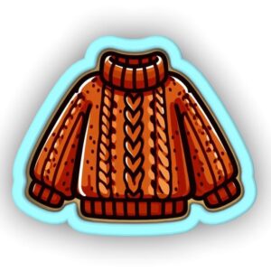 Black Fall Sweater Cookie Cutter Plastic Clay and Fondant Mold for Polymer Clay, Autumn Sweater Shape Perfect for Seasonal Baking, DIY Crafts, and Decorative Autumn-Themed Projects