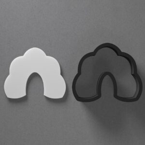 Whimsical Rounded Arch Polymer Clay Cutter Cookie With Sharp Tapered Edge Earring Jewelry Tool For Mini Studs Pendant Set Cookie Cutter For Crafting DIY Accessories And Baking Uses