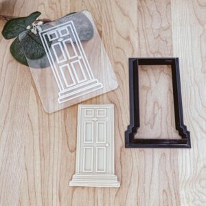 Door Home Congrats Fondant Embosser and Cutter Set for New Homeowners, Housewarming Cookie Stamp, Realtor Gift Ideas, Debosser Outbosser Made of Durable Cookie in India