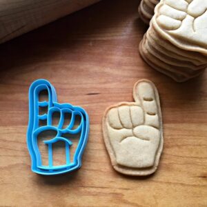 Foam Finger Cookie Cutter, Suitable Size, Perfect for Sports Events, Parties, and Fan-Themed Decorations, Dishwasher Safe, Ideal for Custom Cookies, Made in India