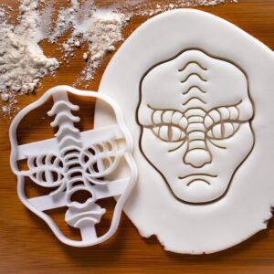 Reptilian Alien Cookie Cutter Cookie for Halloween Party Baking UFO Extraterrestrial Space Theme Paranormal ET Abduction Decor Ideal for Sci Fi Inspired Cookies India (ONLY Reptilian Alien)