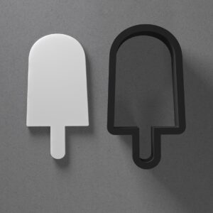 Ice Cream Popsicle Cookie Polymer Clay Cutter with Sharp Tapered Edge for Jewelry Making Mini Studs Pendant Set and Cookie Cutter Versatile Craft Tool for Detailed Dessert-Themed Clay