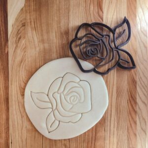 Rose Flower Detailed Cookie Cookie Cutter for Elegant Cookie and Fondant Decorations – Perfect for Weddings, Valentines Day, Craft Projects, and DIY Baking Gifts in India