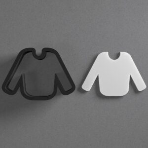 Winter Sweater Polymer Clay Cutter With Sharp Tapered Edge Jewelry Earring Making Tool For Mini Studs Pendant Set Clay Mold Cookie Cutter For Christmas Holiday Cozy Outfit Crafts