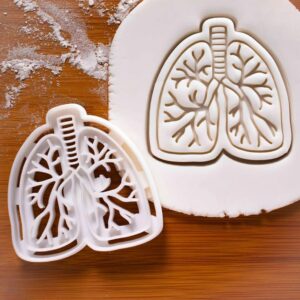 Anatomical Lungs Cookie Cutter Set - Unique Gift for Pulmonologists and Medical Students | Perfect for Pulmonology Awareness Campaigns