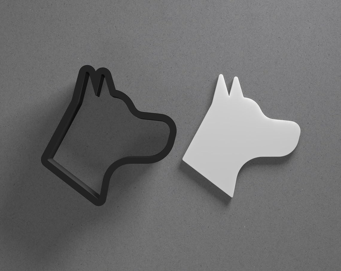 Dog Head Shape Polymer Clay Cutter Earring Jewelry Tool for Mini Studs Dangle Pendants and Cookie Dough Shaping with Sharp Tapered Edge for Pet Animal Theme DIY Craft and Baking