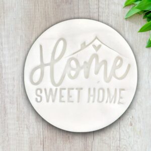 Home Sweet Home Cookie Stamp for Fondant Icing Sugar Paste Cupcake Decoration Homemade Cake Decorating Tool Baking Supplies for Kitchen Use by India