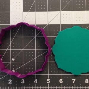 Plaque 115 Black Cookie Cutter Decorative Label Frame Mold for Baking Fondant Crafts Custom Cookie Designs for Name Tags Gift Tags Party Favors Wedding Cakes and DIY Projects