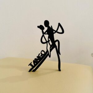 Minimalist Tango Dance Tabletop Figure: Elegant Home Decor and Office Accent for Dance Enthusiasts