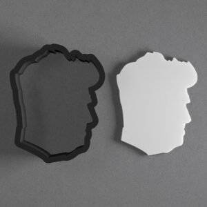 David Lynch Silhouette Shaped Polymer Clay Cutter with Sharp Tapered Edge for Precise Cutting, Jewelry and Earring Tool for Mini Studs and Pendant Sets, Versatile Cookie Cutter