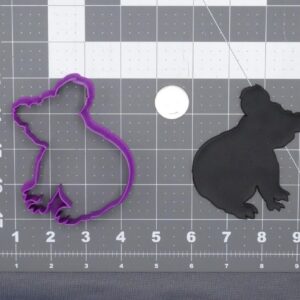 Black Cookie Koala Cookie Cutter Silhouette for Baking Biscuits Fondant Dough Pastry Sandwiches Pancakes Desserts Cake Decorating Tools Animal Theme Party Supplies Holiday Baking