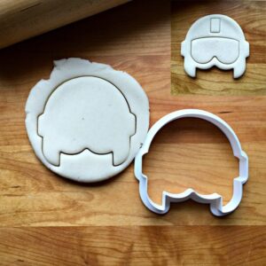 Flight Helmet Cookie Cutter, Suitable Size, Perfect for Aviation Themed Parties, Pilot or Air Force Cookies, Custom Cookie Shapes, Dishwasher Safe, Made in India