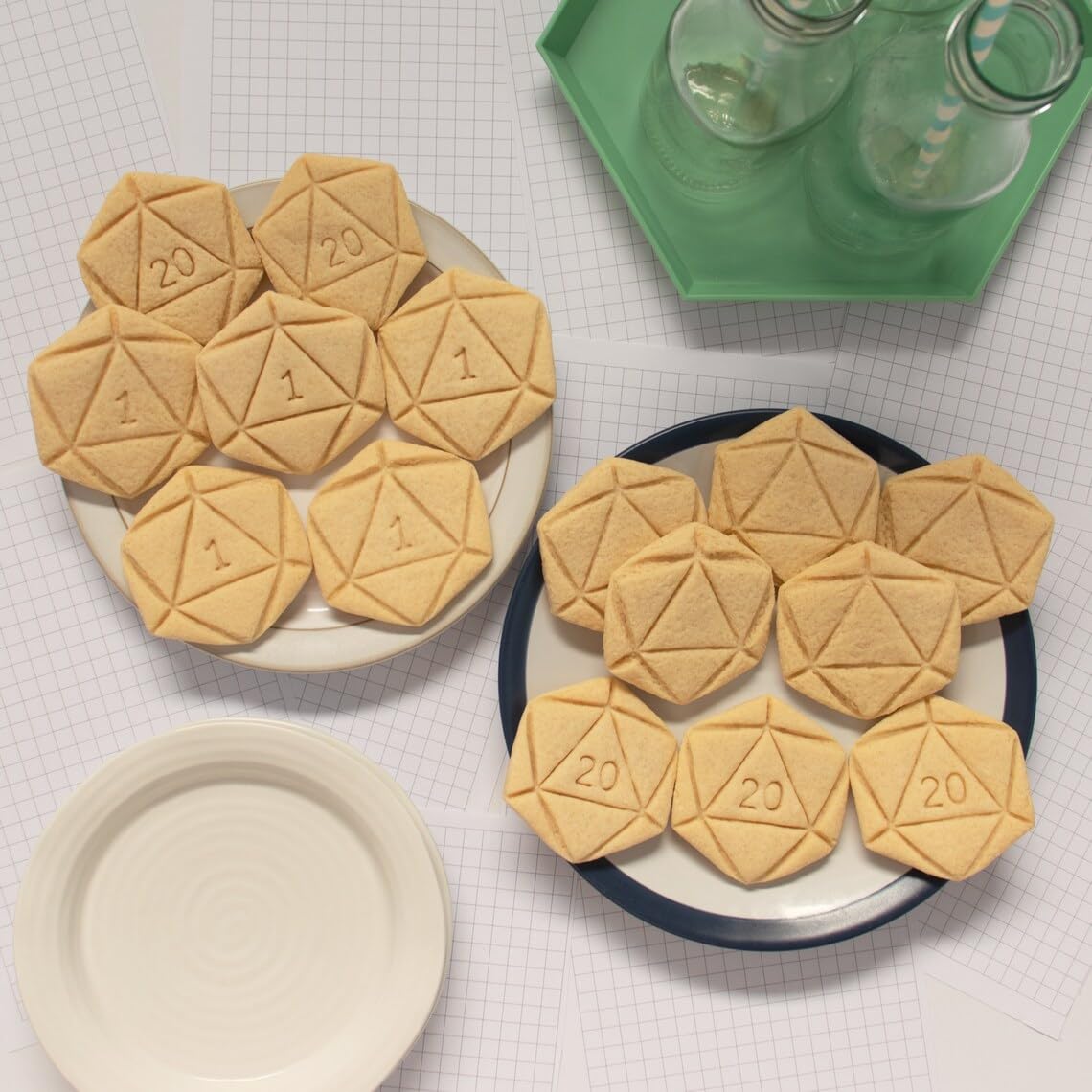 Natural 20 Icosahedron Cookie Cutter Platonic Geometric Shape for Lucky Gamers Tabletop RPG Dice Inspired Baking Science Themed Parties Educational Treats (ONLY NATURAL 20) - Image 5