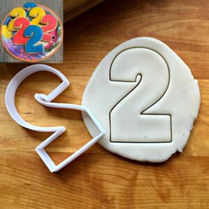 Cookie Fun Number 2 Cookie Cutter Multi Size for Birthday Party Baking, Milestone Celebration Treats, and Educational Activities Made in India Reusable Durable Cookie for Cookies,