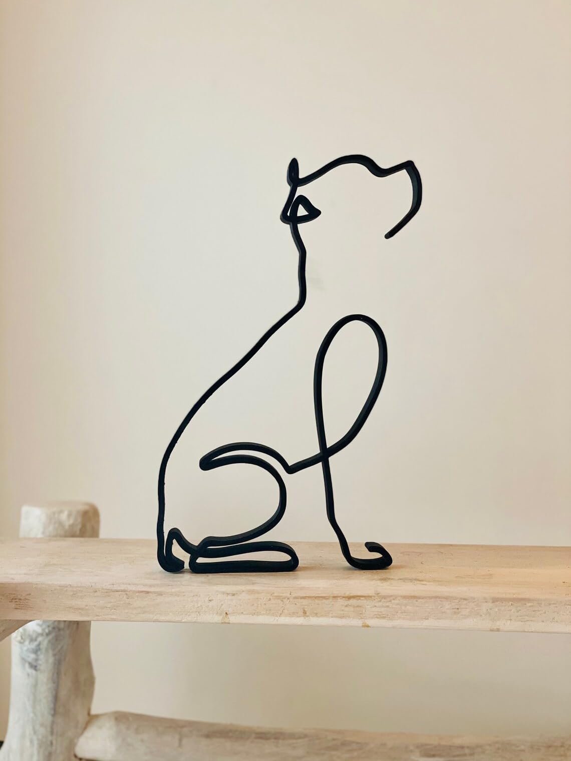 Staffordshire Bull Terrier Bio Statue - Unique Dog Breed Decor for Windowsill, Bookshelf, and Pet Lovers