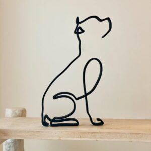Staffordshire Bull Terrier Bio Statue Statue - Unique Dog Breed Decor for Home, Birthday Gift, Windowsill & Bookshelf Ornament