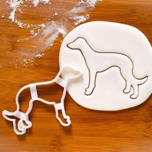 Greyhound dog body shape cookie cutter for baking biscuits fondant clay treats for dog lovers greyhounds birthday party veterinary clinic events pet themed gifts baking accessories (ONLY BODY)