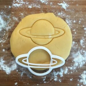 Black Planet Cookie Cutter for Astronomy and Space Cookies Fondant Clay Cutter Jewelry and Earring Craft DIY Baking Birthday Party Favor Cosmic Treats