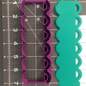 Black Border Cookie Cutter 1 Cookie Edging Biscuit Mold for Cake Decorating Fondant Borders Baking Projects DIY Crafts Edible Lace Design Party Themes and Cookie Decoration