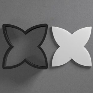 Flower Leaf Petal Clay Cutter for Earrings and Jewelry Making Sharp Tapered Edge Tool for Polymer Clay Mini Studs Pendant Set Cookie and Fondant Design for Baking or DIY Craft Project