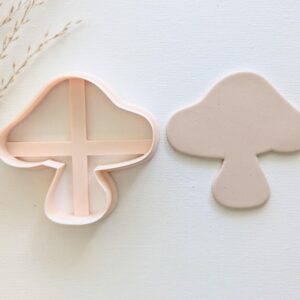Mushroom Cookie Cutter for Baking and Clay Crafts Large Mushroom Shape Polymer Clay Cutter for Fondant Decoration DIY Cookies Clay Projects Nature Inspired Gift Making and Art
