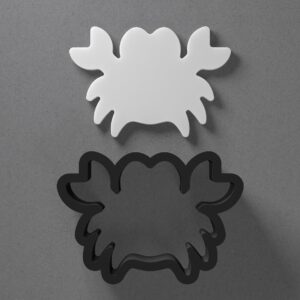 Crab Sea Animal Shape Cookie Polymer Clay Cutter With Sharp Tapered Edge Earring Making Tool For DIY Jewelry Pendant Studs Beach Ocean Cookie Cutter For Clay Art Craft Decoration