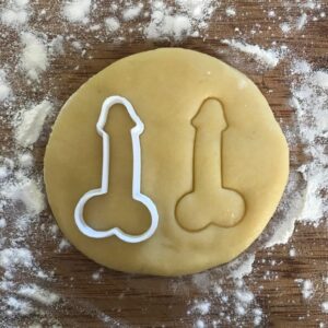 Black Penis Cookie Cutter | Bachelorette Party Cookie, Polymer Clay Cutter, Fondant Cutter, Jewelry Earring Mold, Adult Party Baking Tool, Fun Celebration Treat