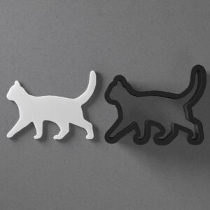 Walking Cat Kitten Shape Polymer Clay Cutter With Sharp Tapered Edge Jewelry Earring Making Tool For Mini Studs Pendant Set Clay Mold Cookie Cutter For Pet Animal Cat Lover Craft