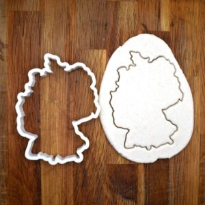 Black Germany Deutschland Cookie Cutter India cookie Country Outline Shape Baking Tool for Cookies Fondant and Clay Christmas Gift Cake Decorating Jewelry Craft Cutter