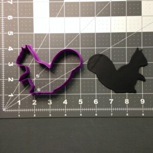 Black Squirrel 101 Cookie Cutter for Baking Animal Shaped Cookies Forest Theme Birthday Party Decor Fondant Sandwich Pancake Shaping Tool for Kids Crafts School Wildlife Projects