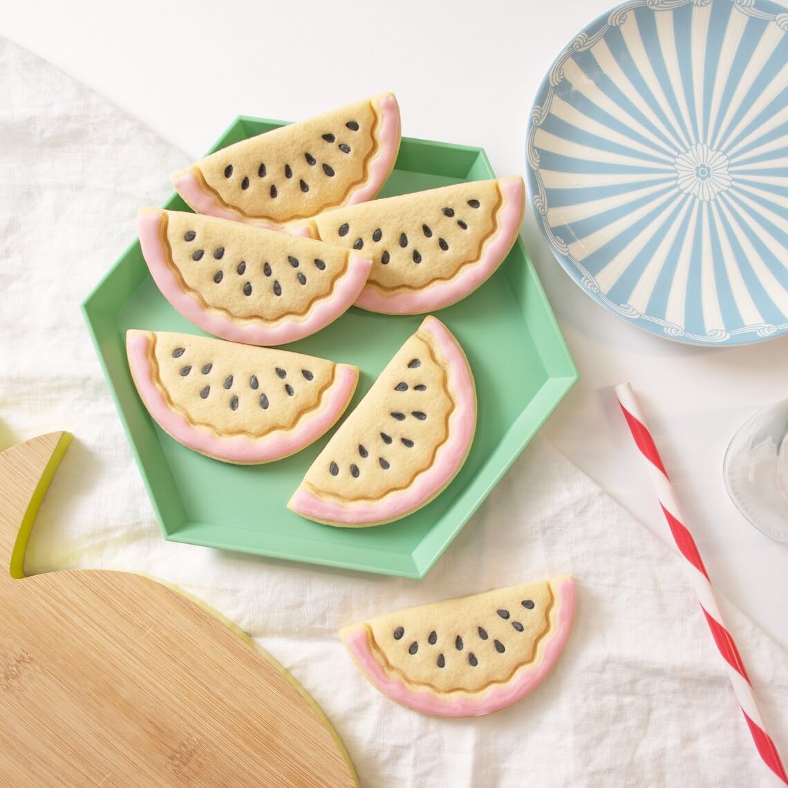 Watermelon Cookie Cookie Cutter Tropical Fruit and Summer-Themed Baking, Perfect Hawaiian Parties, Culinary Events, Exotic Fruit Celebrations, Temperate Seasons, Fun Treats (ONLY Watermelon) - Image 2