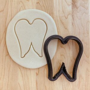 Angel Wings Cookie Cutter, Fondant Cutter, Clay Cutter - India Cookie for Baking, Cake Decorating, and Crafting Elegant Wing-Shaped Designs
