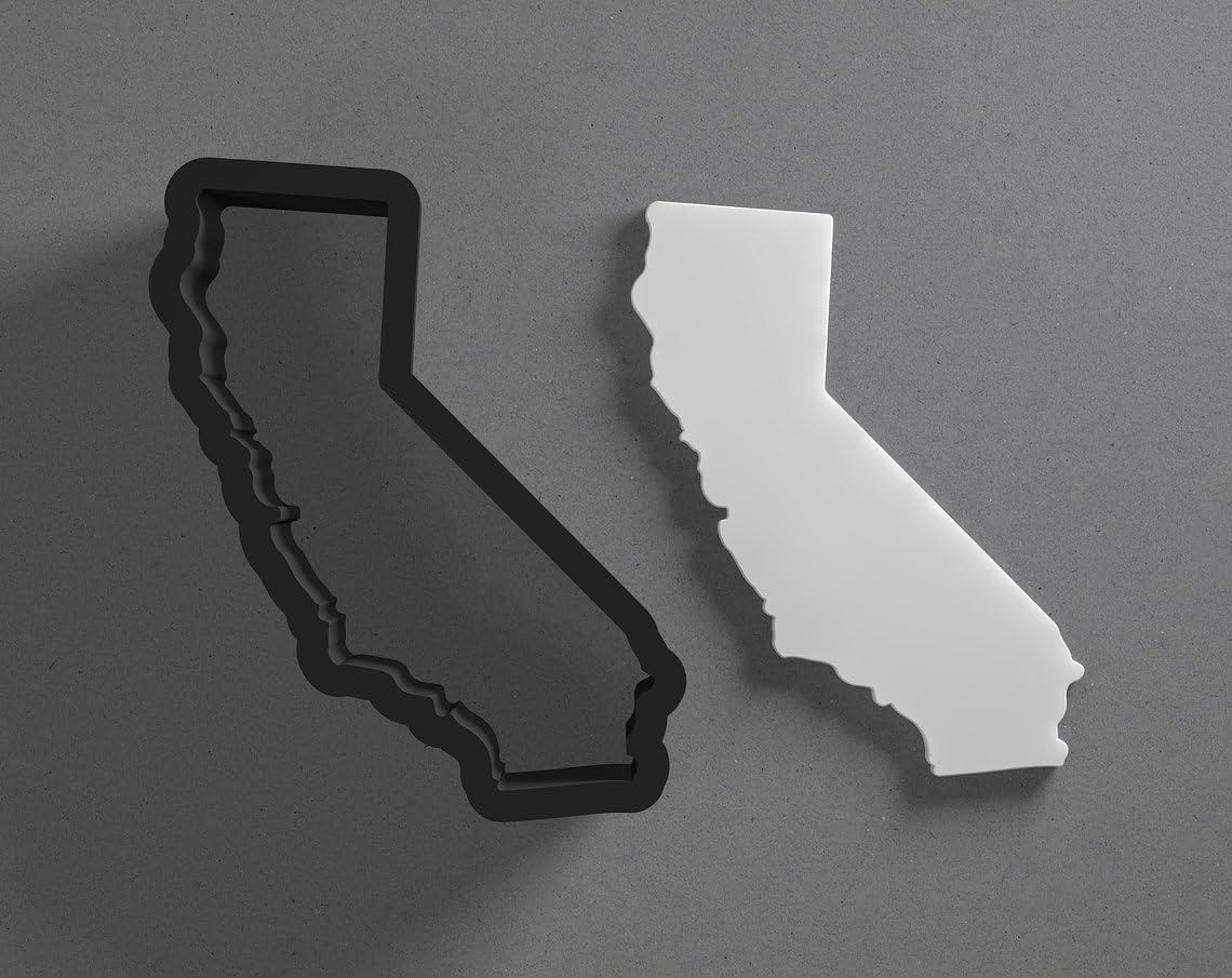 California State Shape India Cookie Polymer Clay Cutter Earring Jewelry Tool for Mini Studs Dangle Pendants and Cookie Dough Shaping with Sharp Tapered Edge for Travel Map Theme DIY