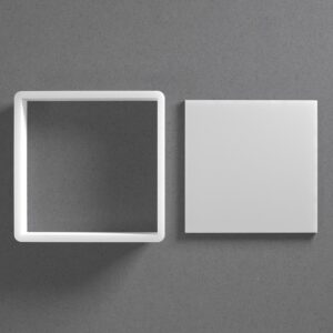 Square Cookie Cutter Rectangle Shape Baking Tool for Cookies Biscuits Fondant Dough Clay Jewelry Making Earring Craft Decorating Party Baking and Daily Home Use