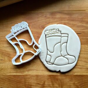 Rain Boots with Flowers Cookie Cookie Cutter for Baking and Decorating, Spring Gardening Theme Cookie Mold, Made in India, Durable for Fondant and Dough