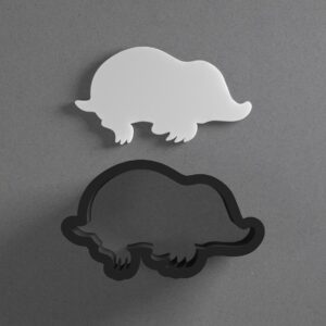 Mole Animal Polymer Clay Cutter Sharp Tapered Edge for Earrings Jewelry Making Tool Mini Studs Pendant Set Cute Wildlife Silhouette Cookie Cutter for DIY Clay Craft and Animal Jewelry