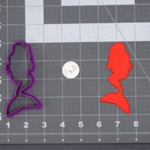 Mermaid 266 H357 Cookie Cutter Silhouette for Baking Shortbread Biscuits Fondant Clay Crafts Cake Toppers Underwater Theme Party Supplies DIY Gifts Kids Baking and Creative Craft