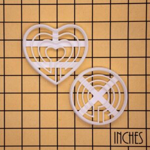 Round Labyrinth and Heart Labyrinth Cookie Cutter