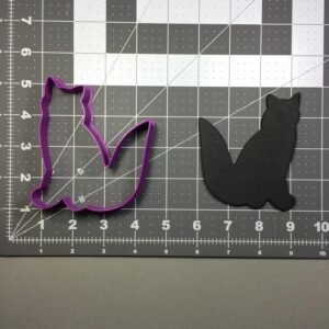 Black Fox Cookie Cutter for Forest Animal Theme Party Baking Wildlife Biscuit Fondant Clay Craft Cutter for Kids Birthday Classroom Activities School Events and Kitchen Decoration Tool