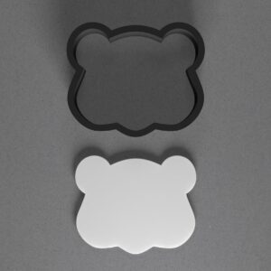 Groundhog Face Head Cookie Polymer Clay Cutter with Sharp Tapered Edge for Jewelry Making Mini Studs Pendant Set and Cookie Cutter Versatile Craft Tool for Detailed Animal Clay