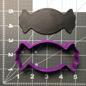 Black Candy Wrapper Cookie Cookie Cutter for Sweet Treat Theme Party Baking Candy Shape Cookie Mold for Birthday Dessert Decoration Cake Fondant Crafts and Holiday Favors Made in India