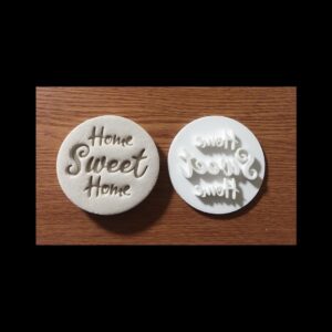 Black Home Sweet Home Embosser Stamp Cookie Cookie and Cupcake Decorating Tool Made in India for Baking Homemade Treats Housewarming Gifts Cake Toppers Fondant Crafts and Desserts