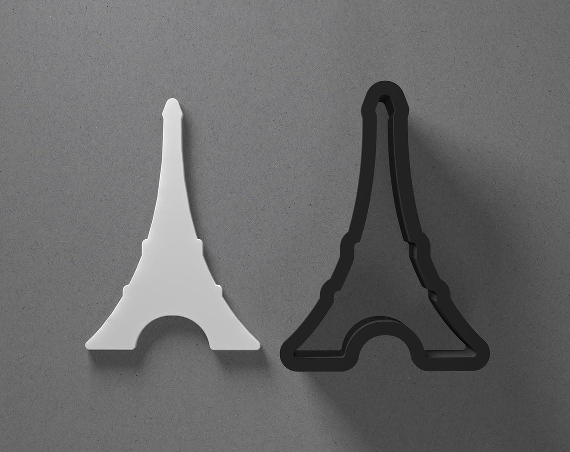 Eiffel Tower Paris Landmark Shaped Polymer Clay Cutter with Sharp Tapered Edge for Precise Cutting, Jewelry and Earring Tool for Mini Studs and Pendant Sets, Multipurpose Cookie Cutter