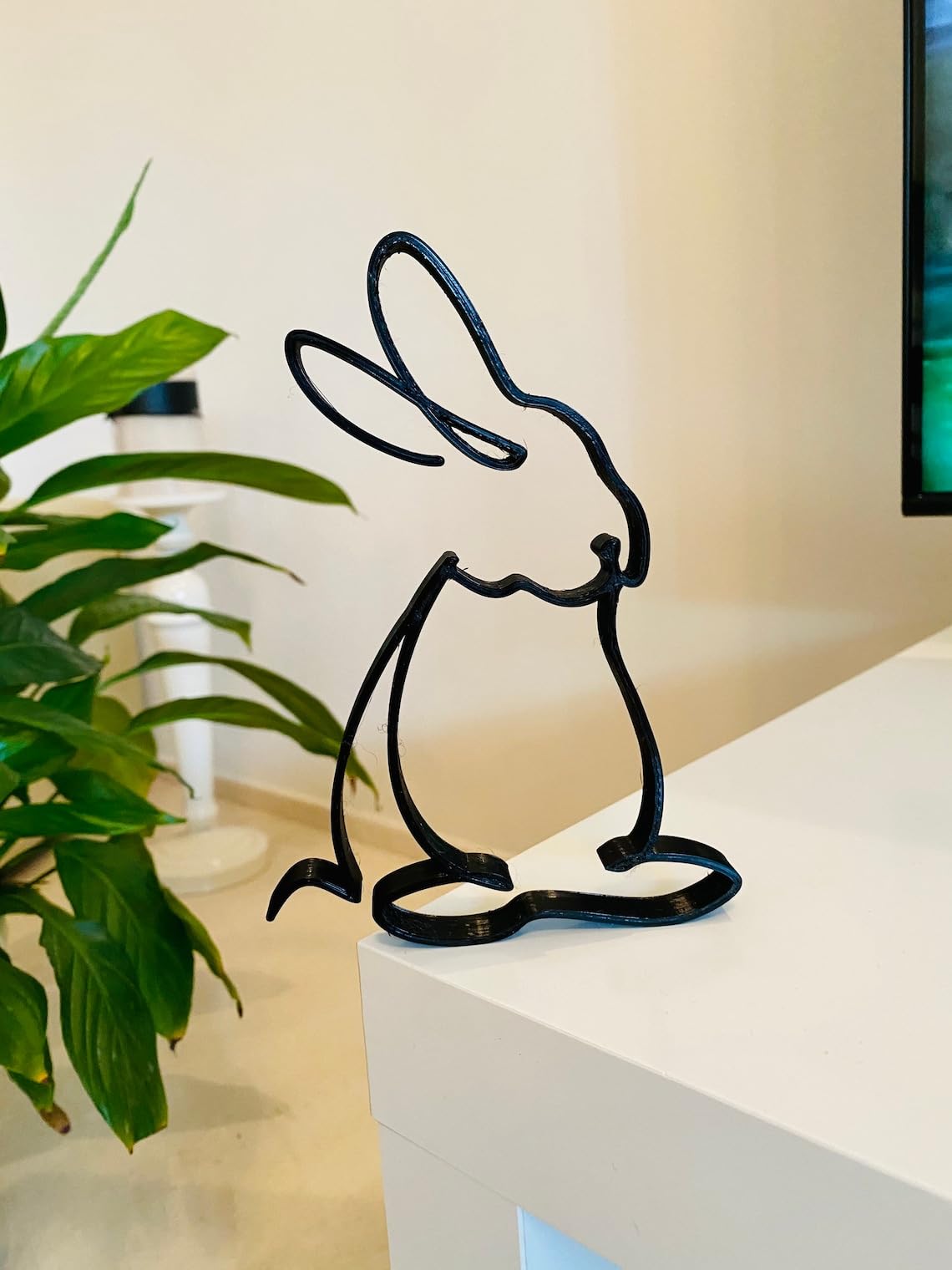 Alice Wonderland Inspired Rabbit Bio Statue Sculpture: Egg Souvenir with Carrot Ears and Warm Fur - Image 3