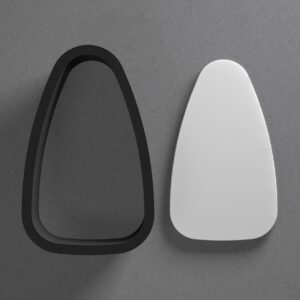 Tall Rounded Triangle Shape Polymer Clay Cutter with Sharp Tapered Edge for Clean Cutting, Jewelry and Earring Tool for Mini Studs and Pendant Sets, Cookie Cutter for Crafting