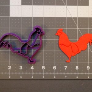 Rooster 266-C150 Black Cookie Cookie Cutter for Farm Animal Theme Cookies Barnyard Party Baking Hen House Decor Kids Lunch Sandwich Cutter Craft Biscuit Fondant Clay Tool