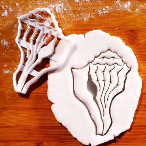 Lightning Whelk Shell Cookie Cutter Biscuit Cutter Nautical Under-the-Sea Theme Baking Tool Perfect Mermaid Parties Beach Celebrations Coastal Decor Inspired Cookie Events (ONLY WHELK SHELL)