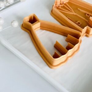 Bridal Package Cookie Cutter Combo Wedding Gown and Suit Clay Cutter Set for Fondant Dough and Polymer Clay Large Bride and Groom Outfit Shaped Cutters for Baking Crafts Jewelry