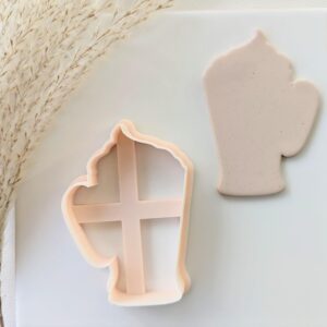 Mug with Whip Cream Cookie Cutter Hot Chocolate Mug Clay Cutter for Polymer Clay Crafts Large Fondant Cutter for Holiday Baking DIY Winter Party Decorations and Cafe Theme Projects